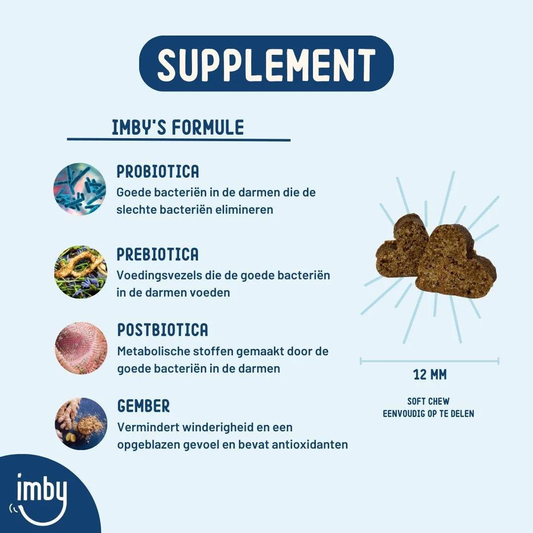 Imby Probiotica Supplement - Probiotica - IMBY - VeganHondenvoer.nl