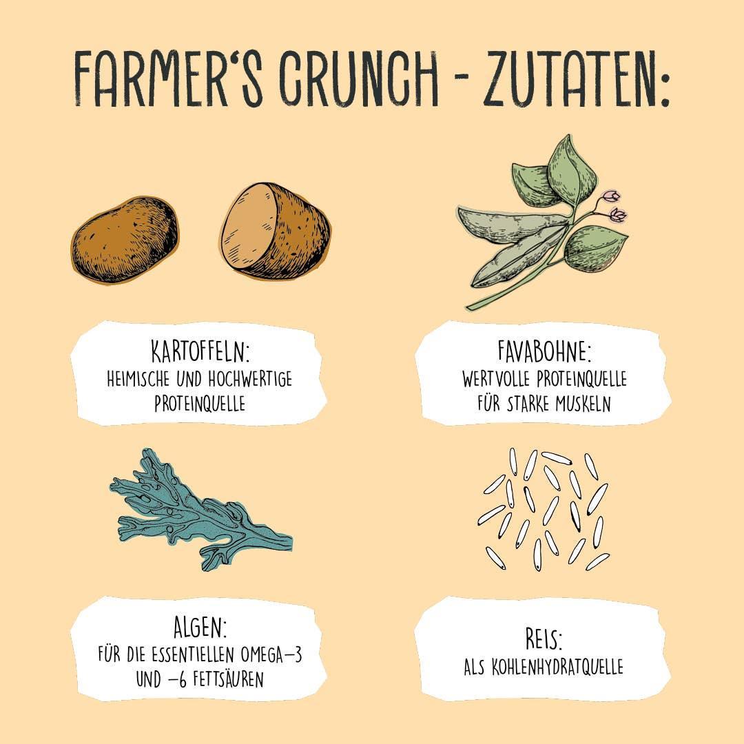 FARMER'S CRUNCH droogvoer - VEGDOG - VeganHondenvoer.nl