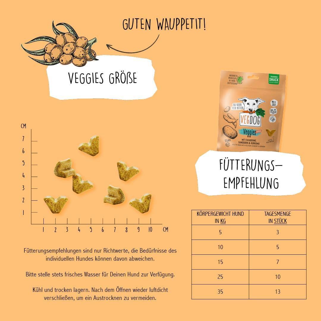 VEGGIES immune 125 g - VEGDOG - VeganHondenvoer.nl