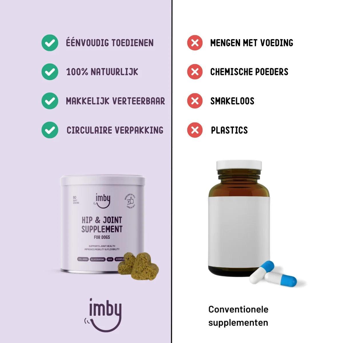 Imby Hip and Joint Supplement - Gewrichten - IMBY - VeganHondenvoer.nl