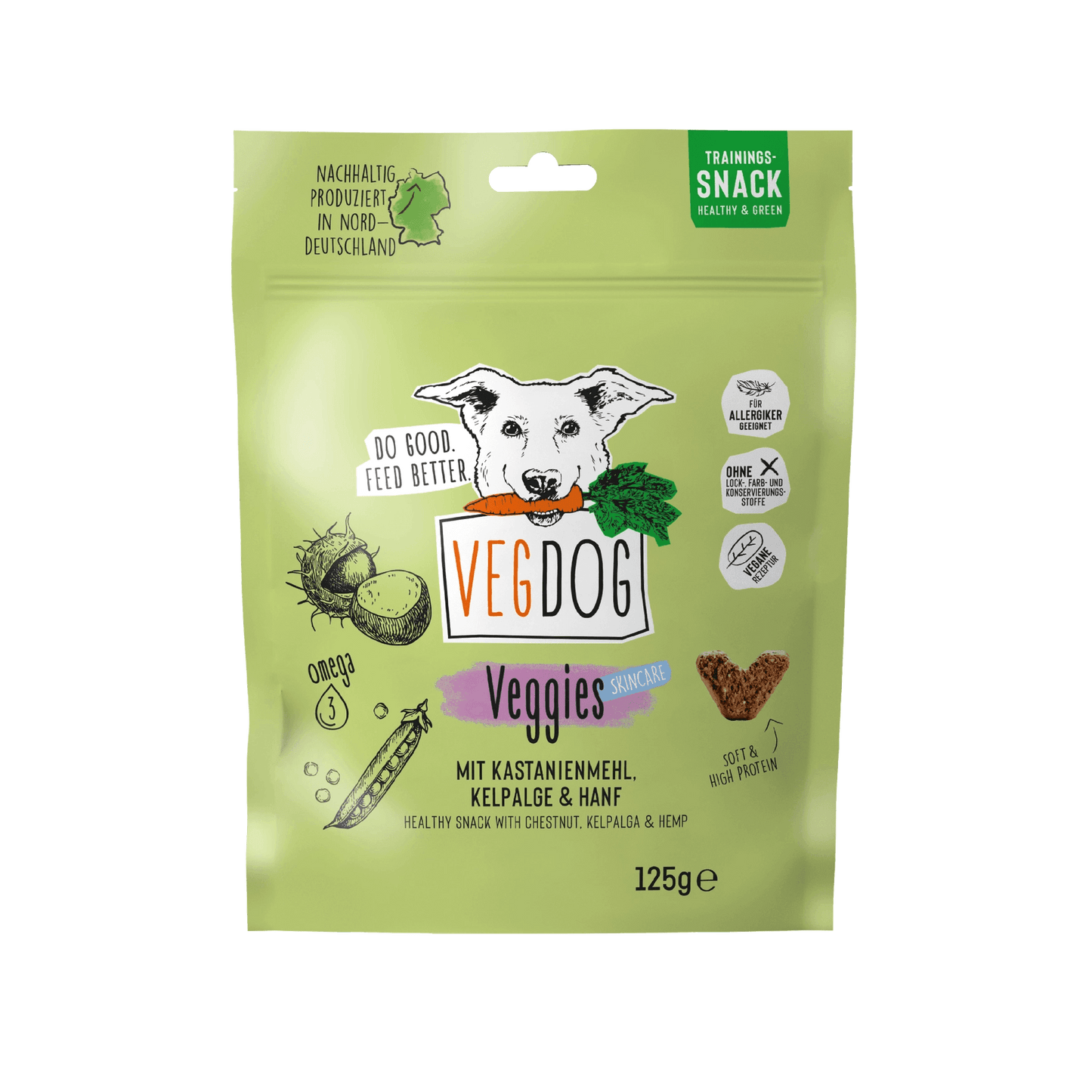 VEGGIES huidverzorging 125g - VEGDOG - VeganHondenvoer.nl