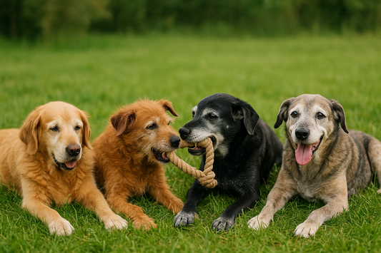 oude honden op vegan hondenvoer