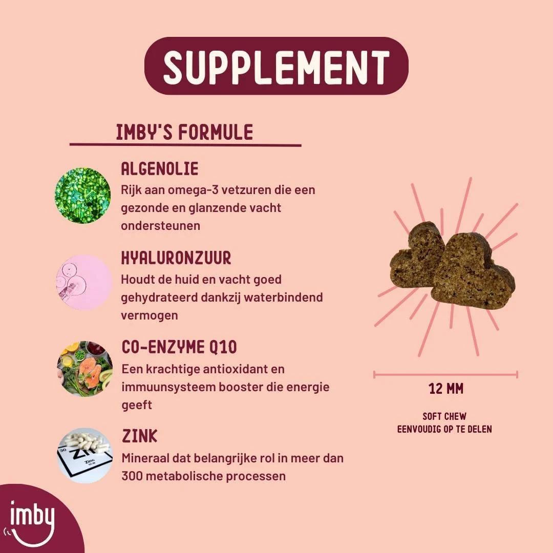 Imby Skin Health Supplement - Huid & Vacht - IMBY - VeganHondenvoer.nl