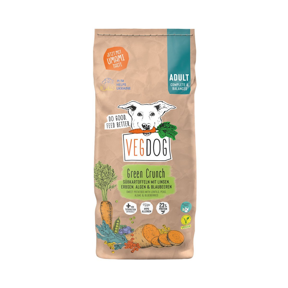 VEGDOG GREEN CRUNCH Vegan Hondenvoer