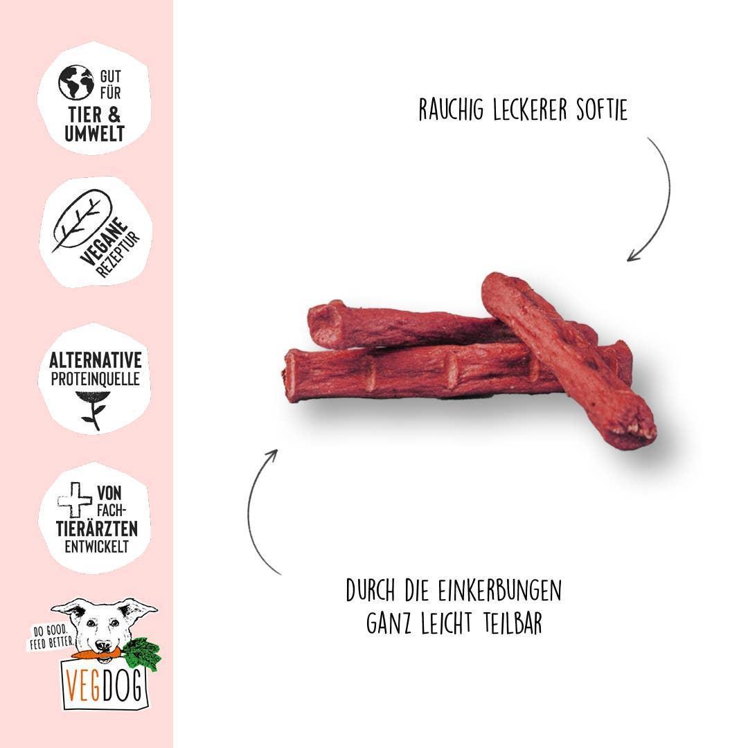 RUNDVLEES 80 g - VEGDOG - VeganHondenvoer.nl