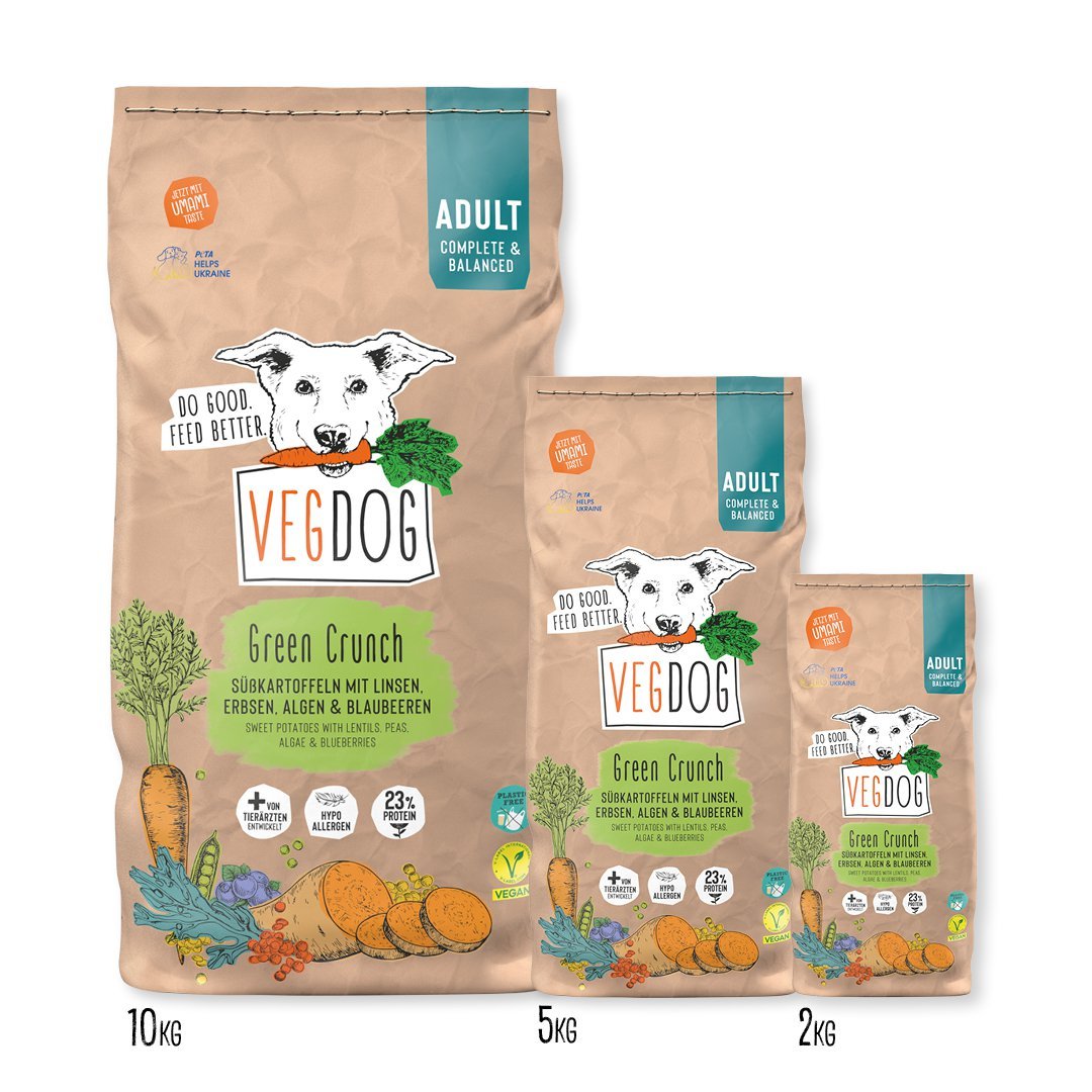 VEGDOG GREEN CRUNCH Vegan Hondenvoer